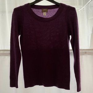 Purple Cashmere Sweater, Size Small
